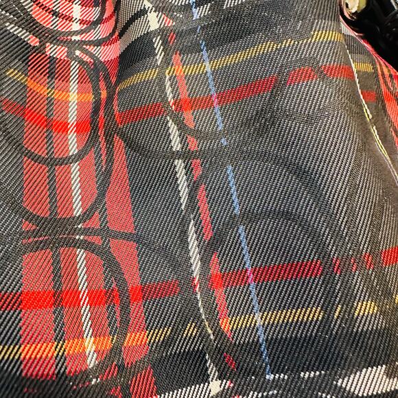 Vintage Y2K Coach Soho Lynn Pleated Tartan Plaid Buckle-Flap Hobo Shoulder Bag - Picture 3 of 10